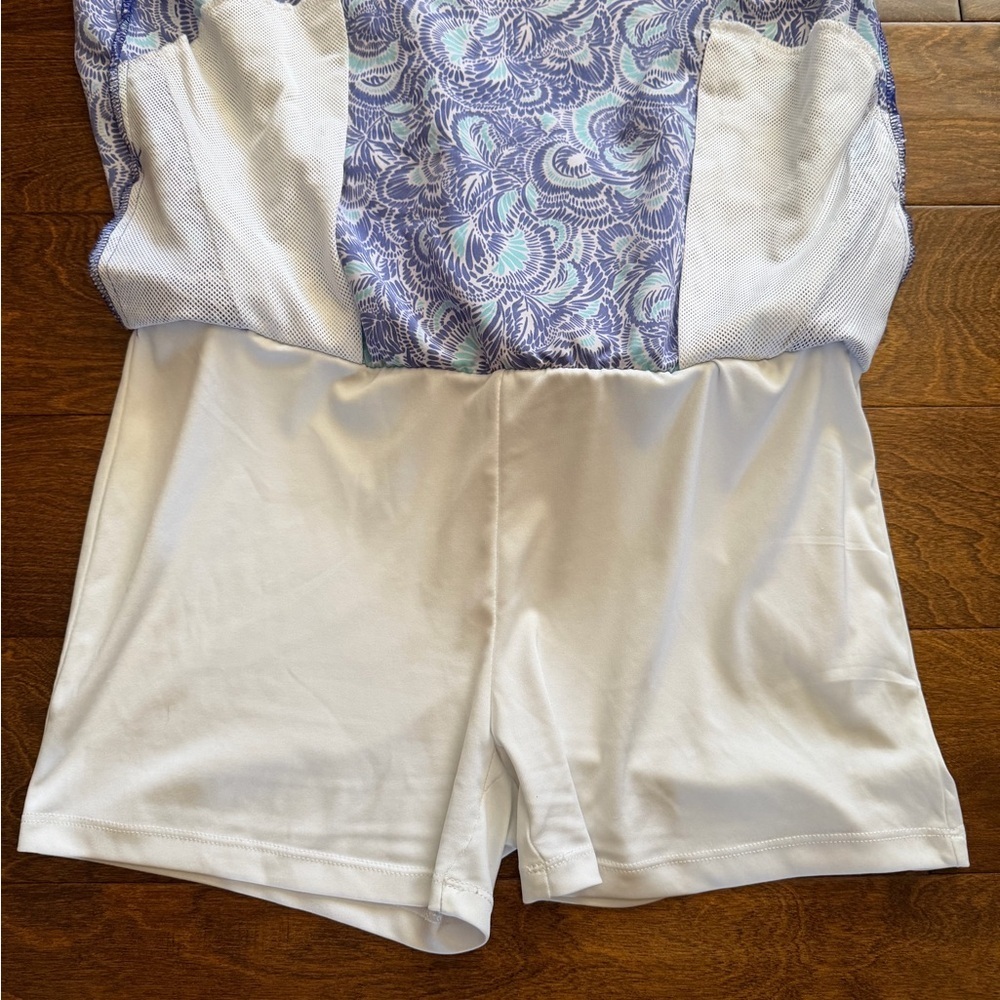 Izod Golf/Tennis/Pickleball Skort Blue/Teal Floral Womens Size Medium EUC - Picture 5 of 11